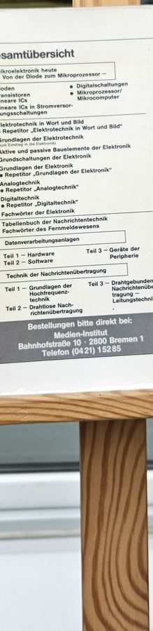 Grundlagen der Elektronik – Rückseite / Gesamtübersicht Rückseite